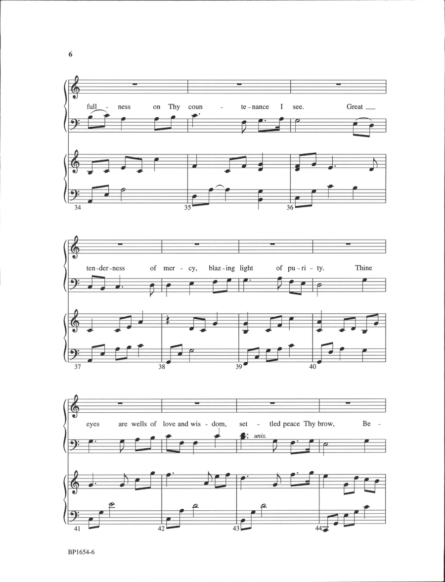 To Behold Thee To Behold Thee 4-Part scores gallery preview page 5
