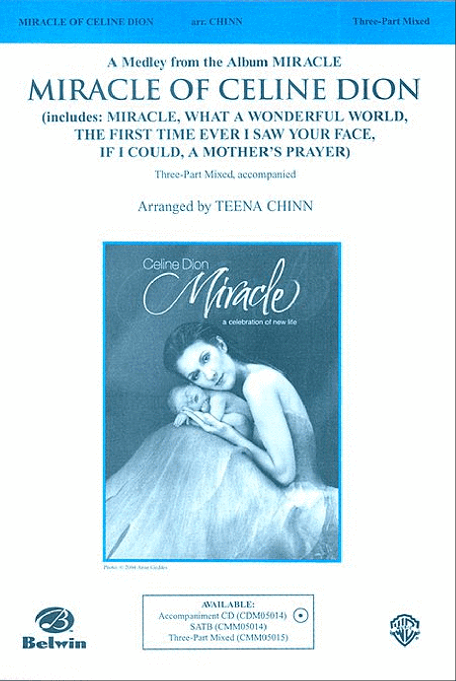 Miracle of Celine Dion (A Medley from the Album Miracle) 2-Part scores gallery preview page 1