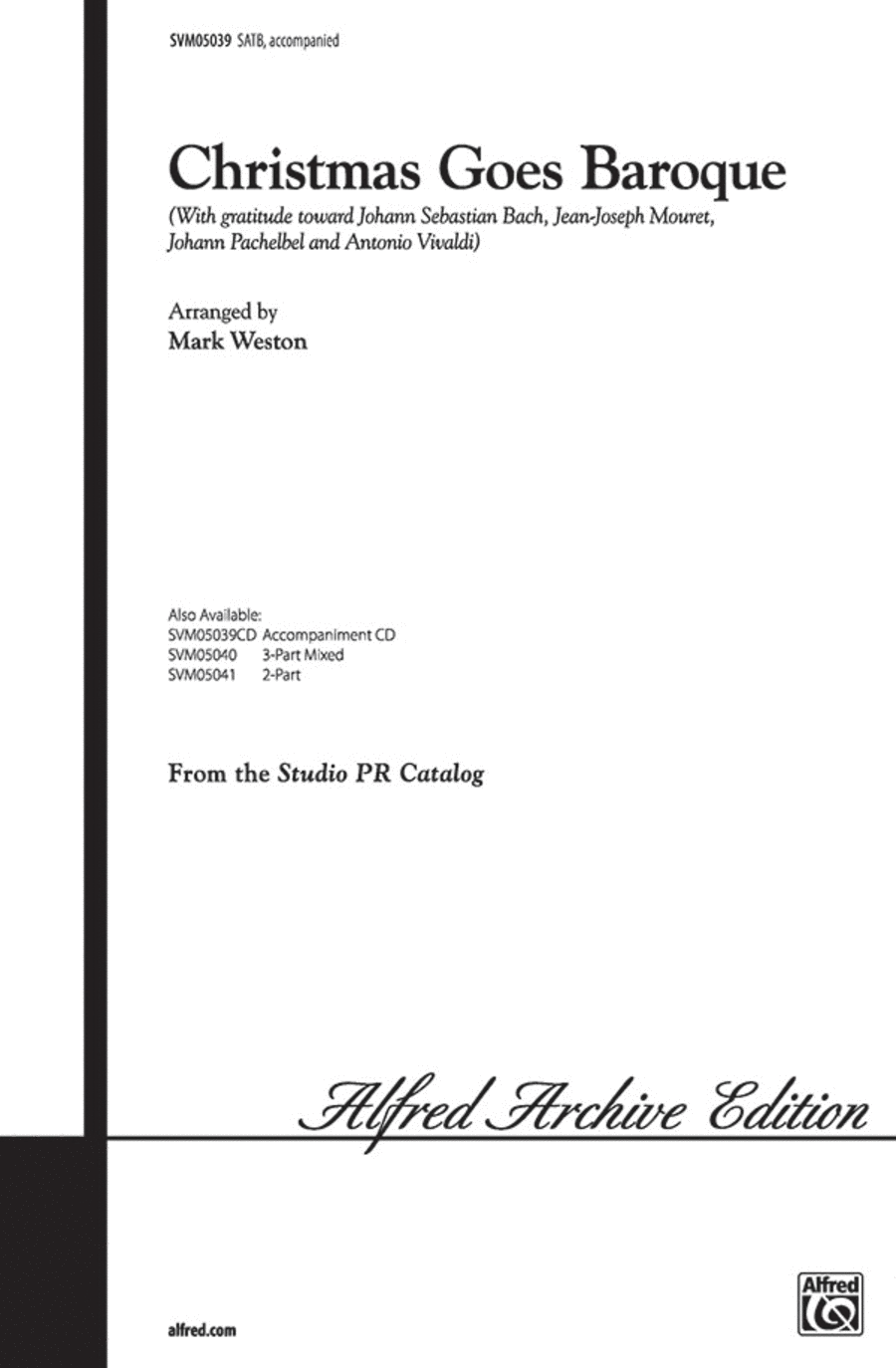 Christmas Goes Baroque Christmas Goes Baroque 4-Part scores gallery preview page 1