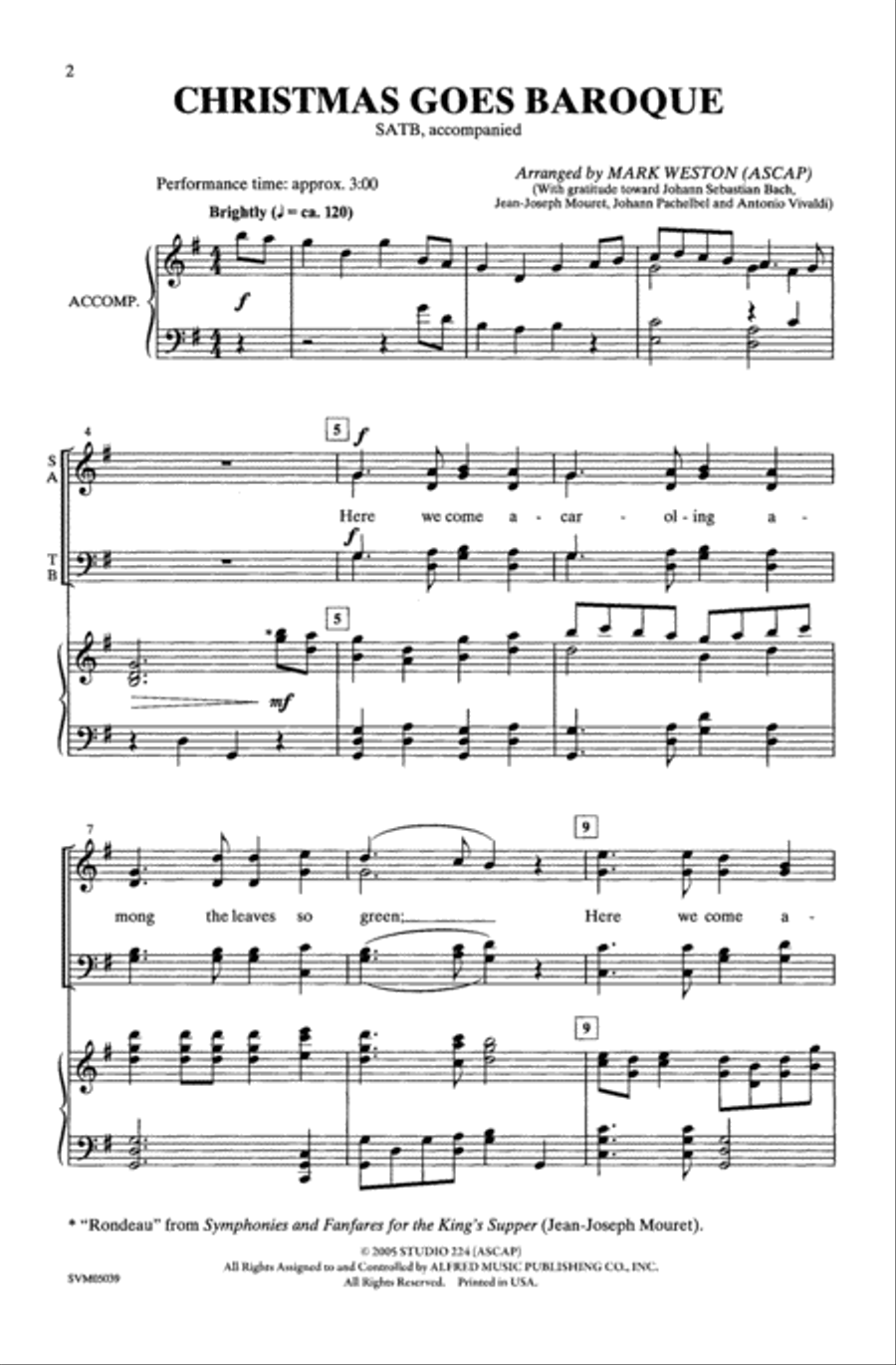 Christmas Goes Baroque Christmas Goes Baroque 4-Part scores gallery preview page 11