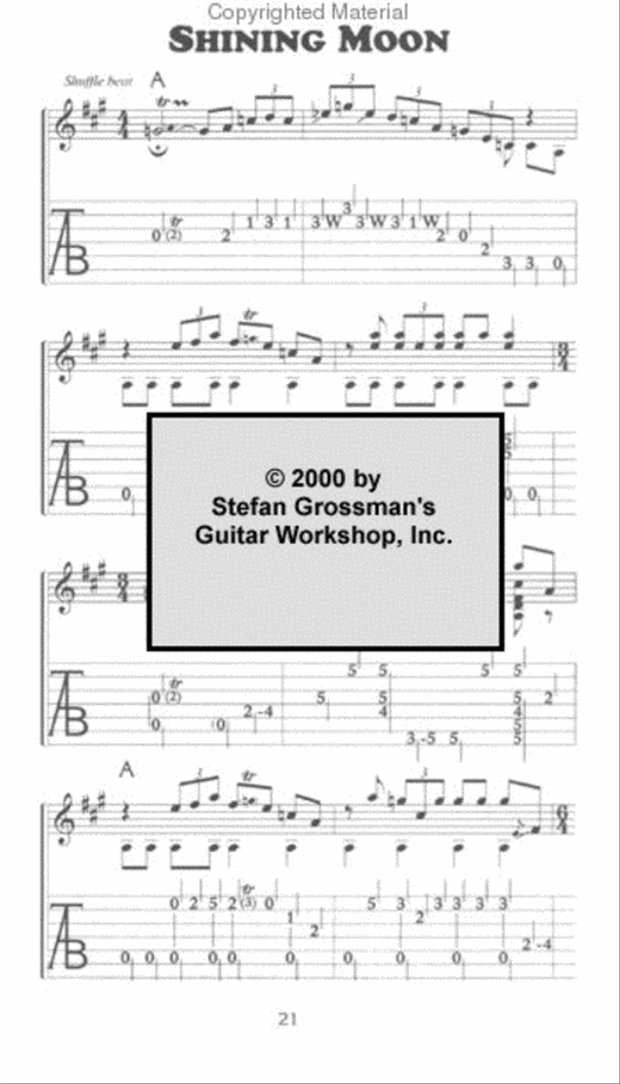 The Guitar of Lightnin' Hopkins Electric Guitar scores gallery preview page 2