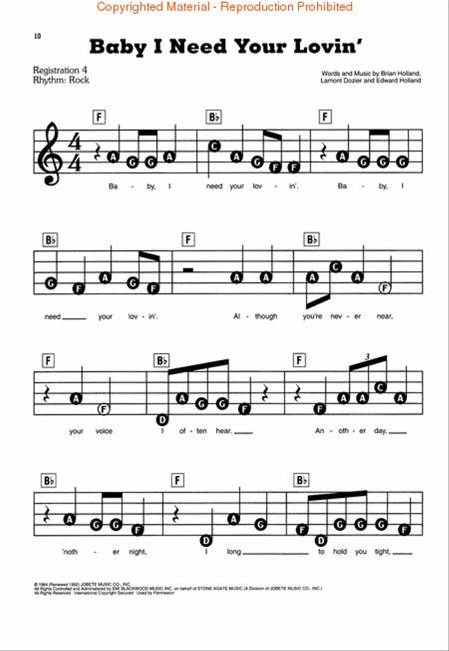 Essential Songs - The 1960s Electronic Keyboard scores gallery preview page 3