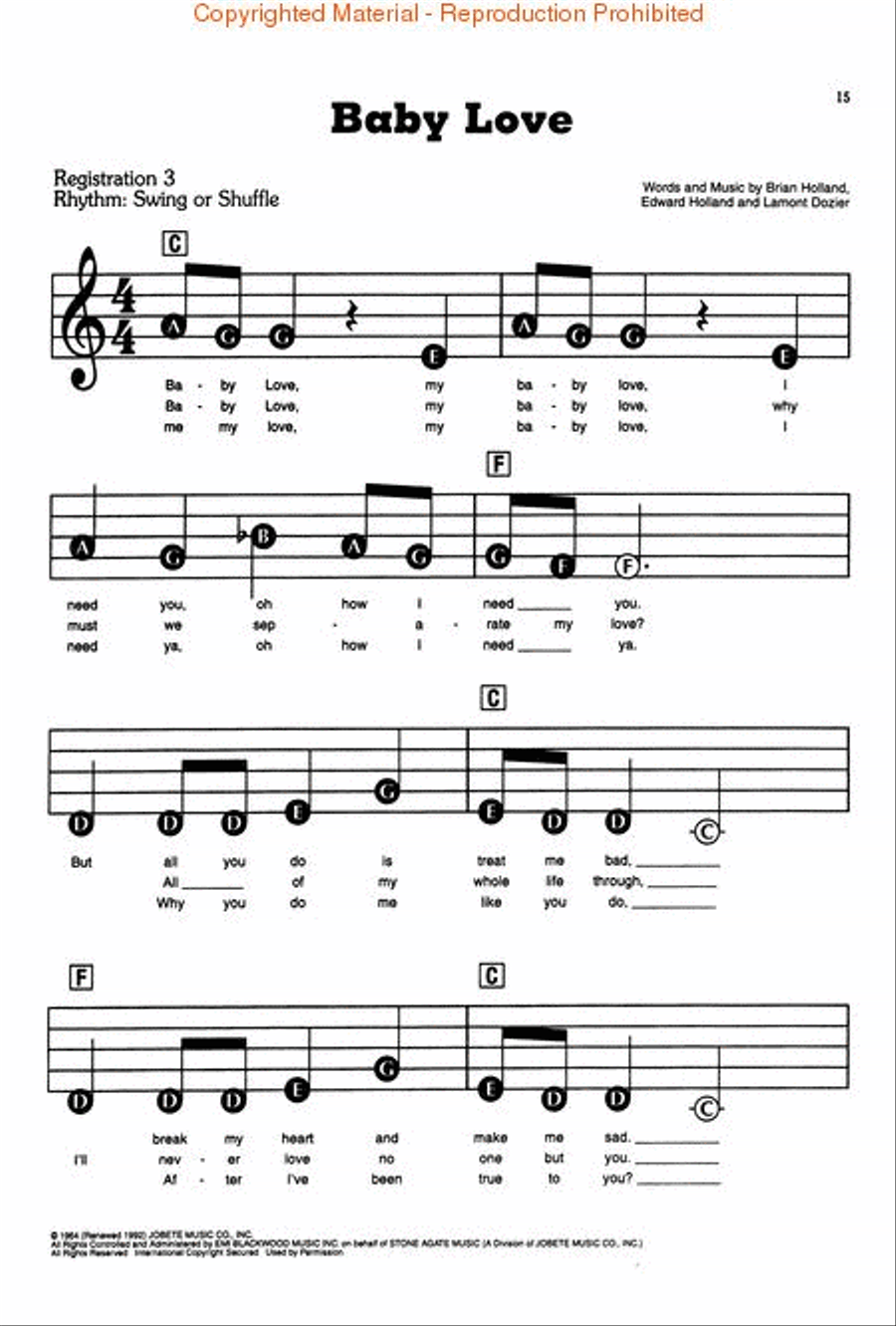 Essential Songs - The 1960s Electronic Keyboard scores gallery preview page 4