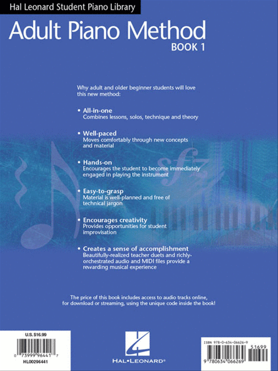 Hal Leonard Adult Piano Method – Book 1 Piano Method scores gallery preview page 7