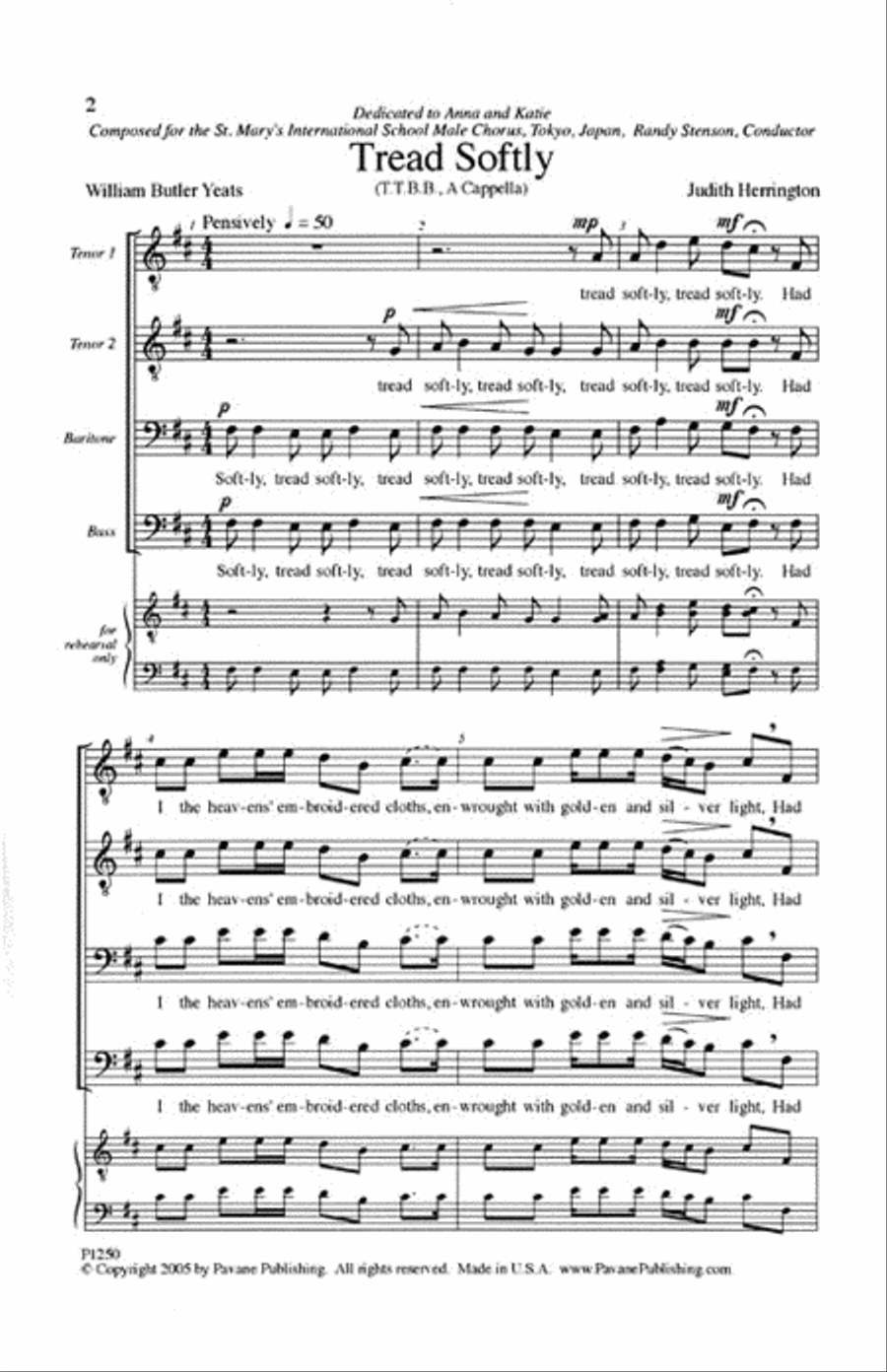 Tread Softly Tread Softly TTBB scores gallery preview page 2