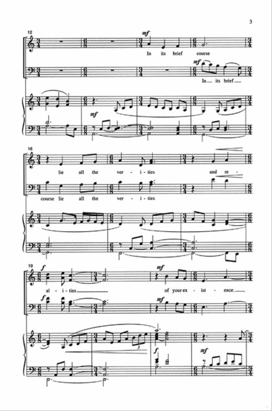 Look to This Day! 4-Part scores gallery preview page 3