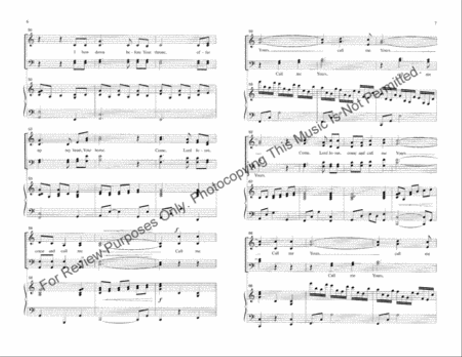 Call Me Yours Call Me Yours 4-Part scores gallery preview page 4