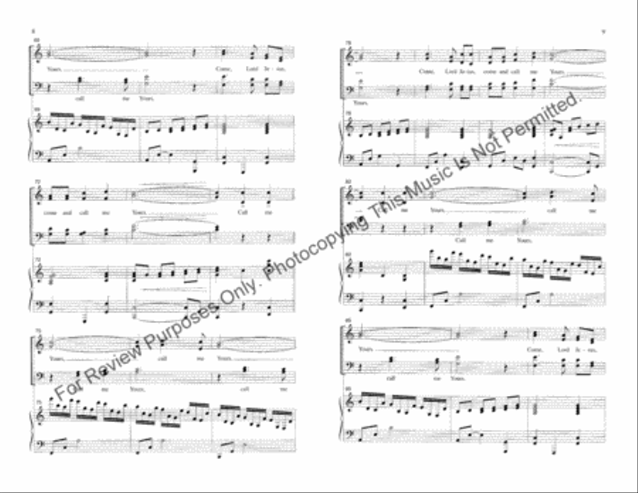 Call Me Yours Call Me Yours 4-Part scores gallery preview page 5