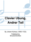 Clavier Ubung, Andrer Teil. AOK 6B