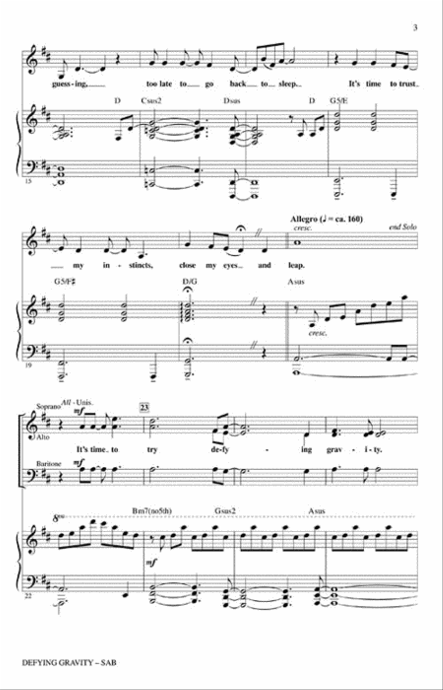 Defying Gravity Defying Gravity 3-Part scores gallery preview page 3