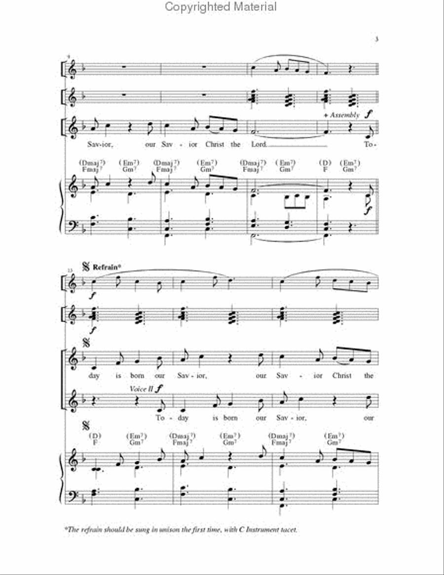 Today Is Born Our Savior Today Is Born Our Savior 2-Part scores gallery preview page 3