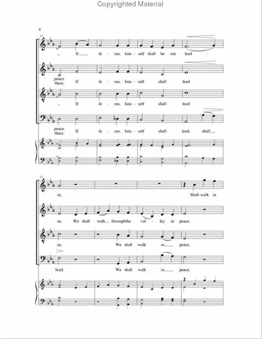 We Shall Walk Through the Valley 4-Part scores gallery preview page 4
