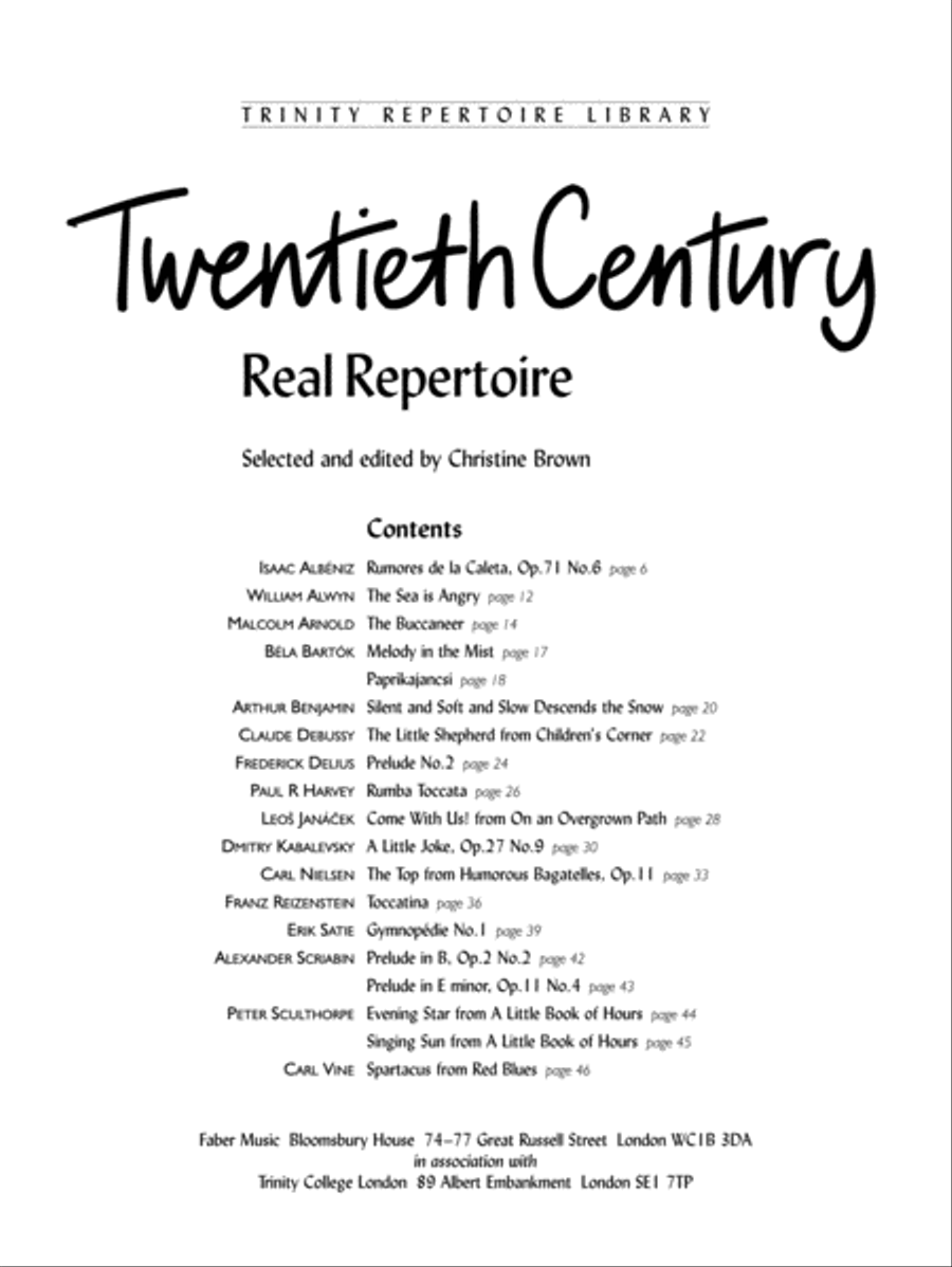 Twentieth Century Real Repertoire scores gallery preview page 5