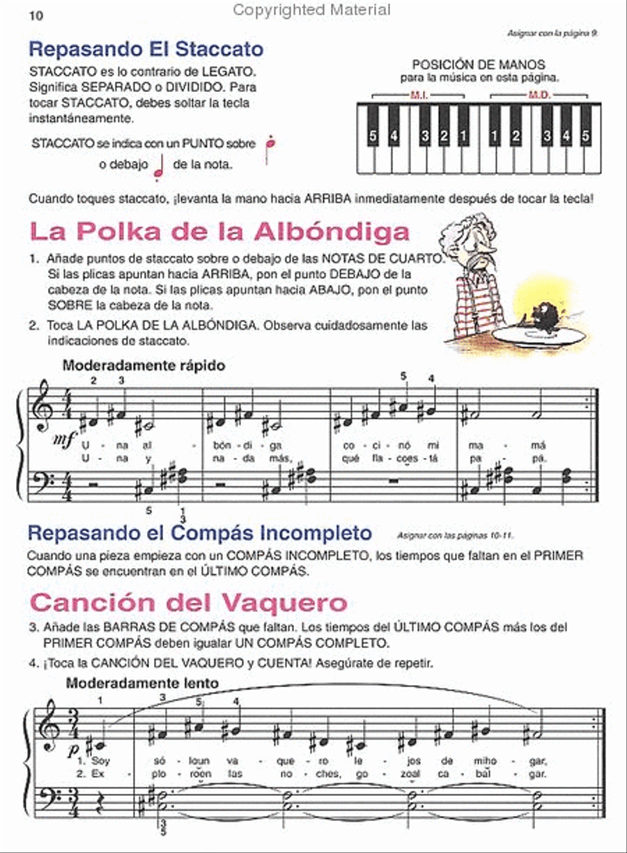 Alfred's Basic Piano Course - Theory Book Level 1B (Spanish Edition) Piano Method scores gallery preview page 2