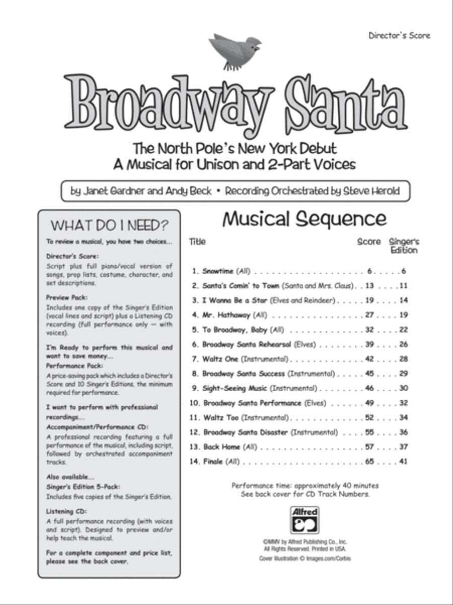 Broadway Santa - Performance Pack Choir scores gallery preview page 2