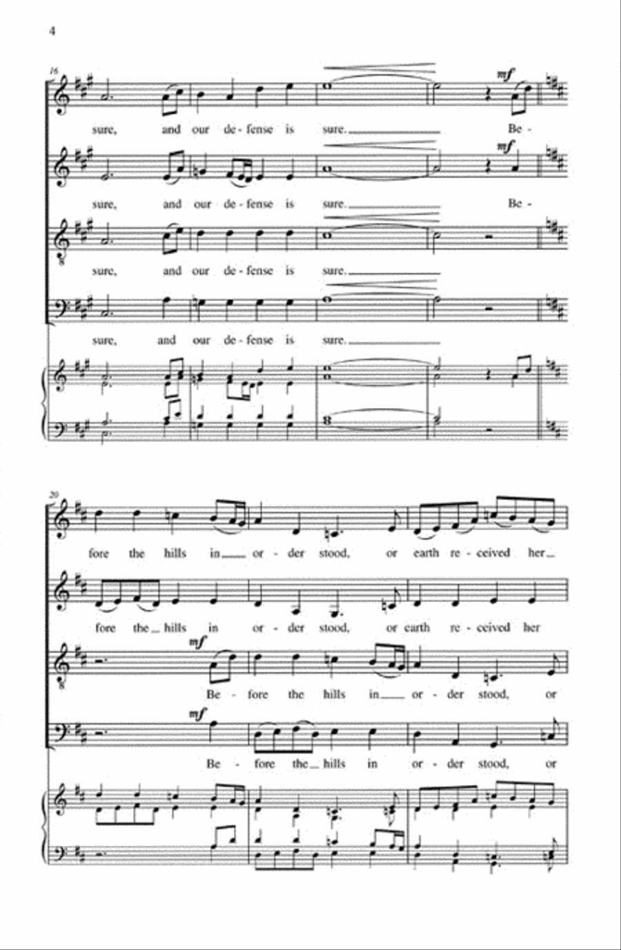 O God Our Help in Ages Past 4-Part scores gallery preview page 7