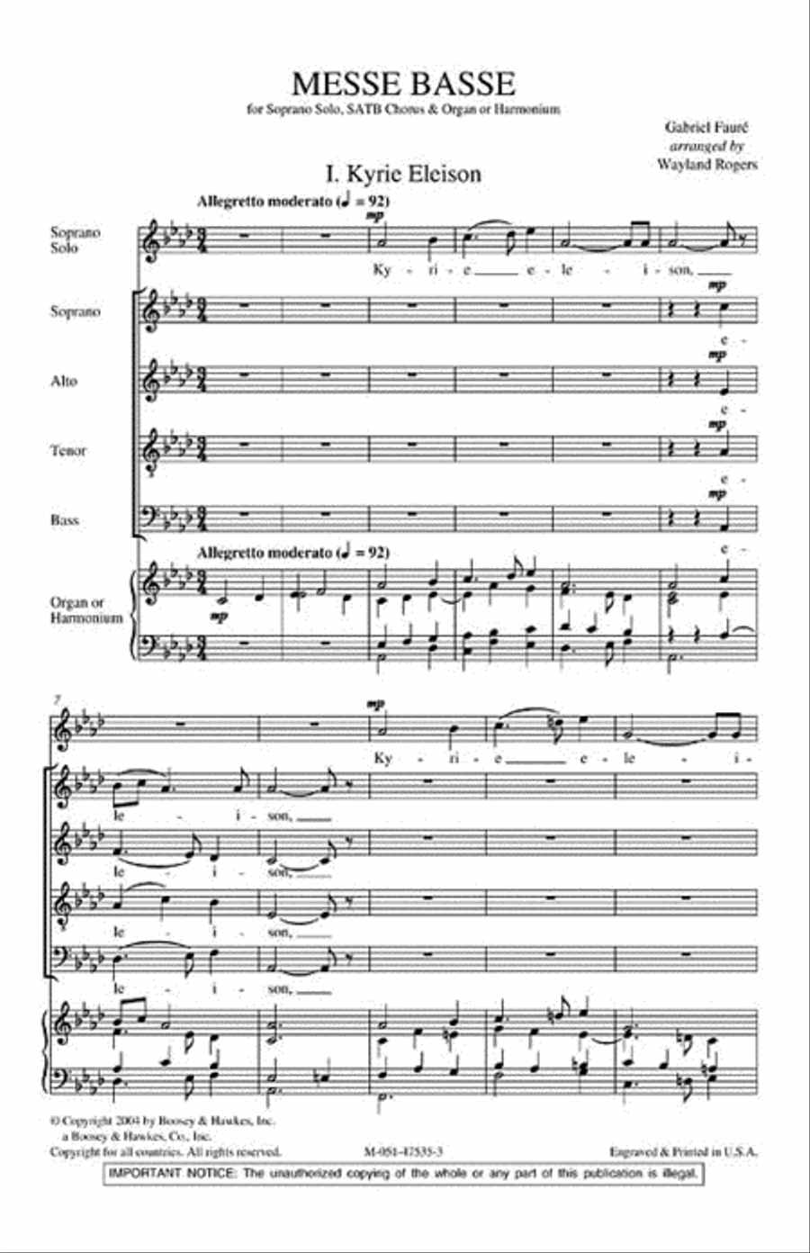 Messe Basse Messe Basse 4-Part scores gallery preview page 2