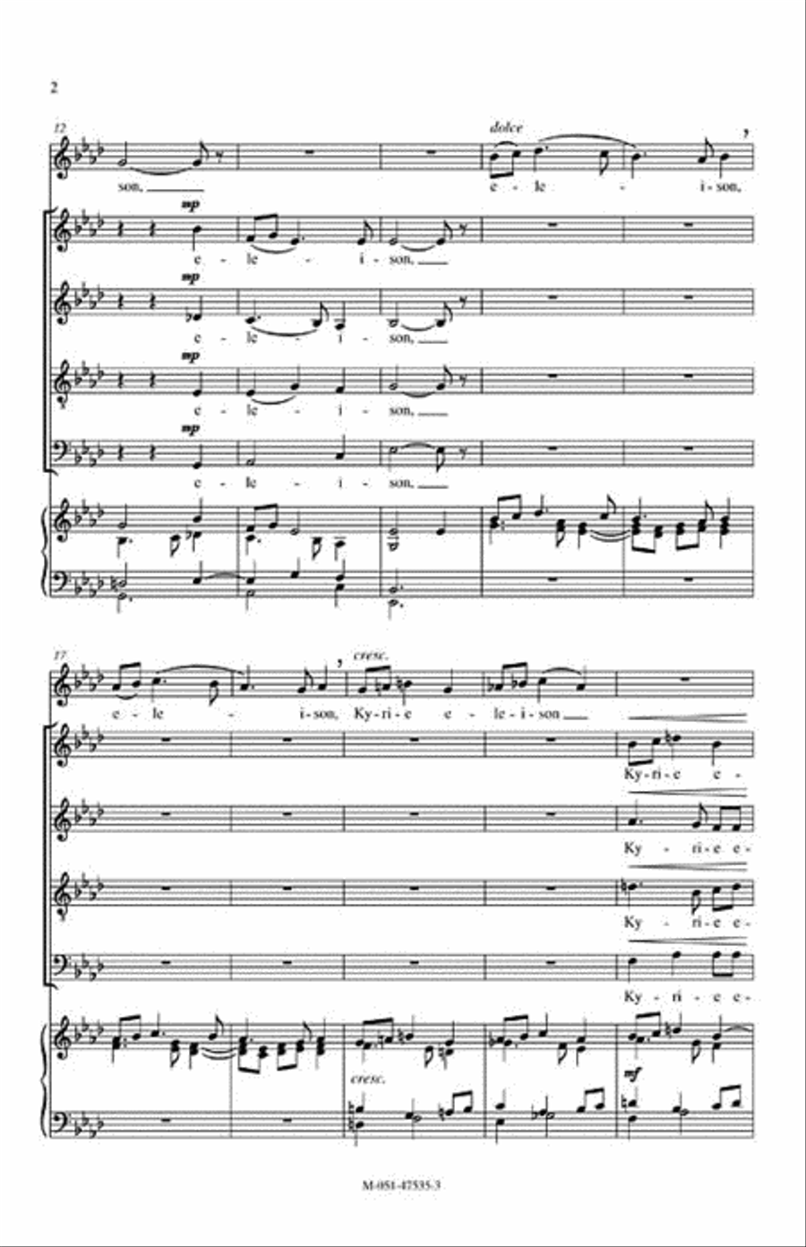 Messe Basse Messe Basse 4-Part scores gallery preview page 3