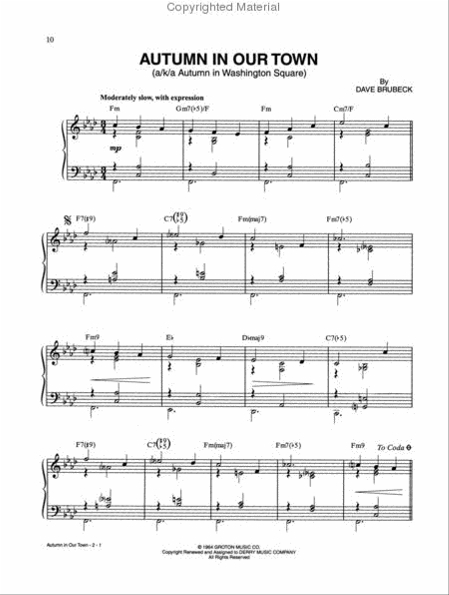 The Dave Brubeck Anthology Piano Solo scores gallery preview page 2