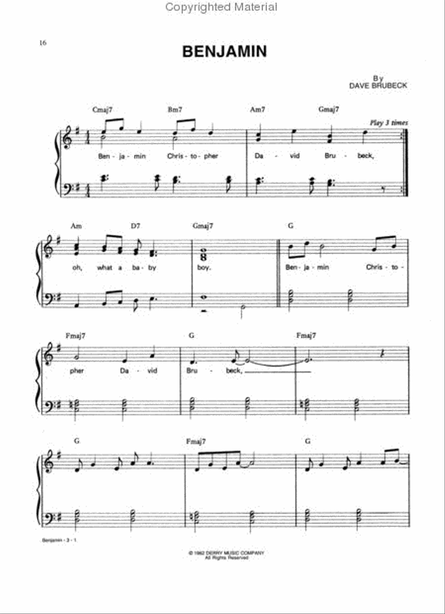 The Dave Brubeck Anthology Piano Solo scores gallery preview page 3