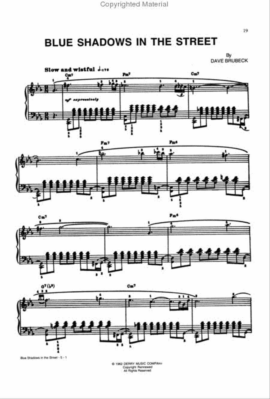 The Dave Brubeck Anthology Piano Solo scores gallery preview page 4