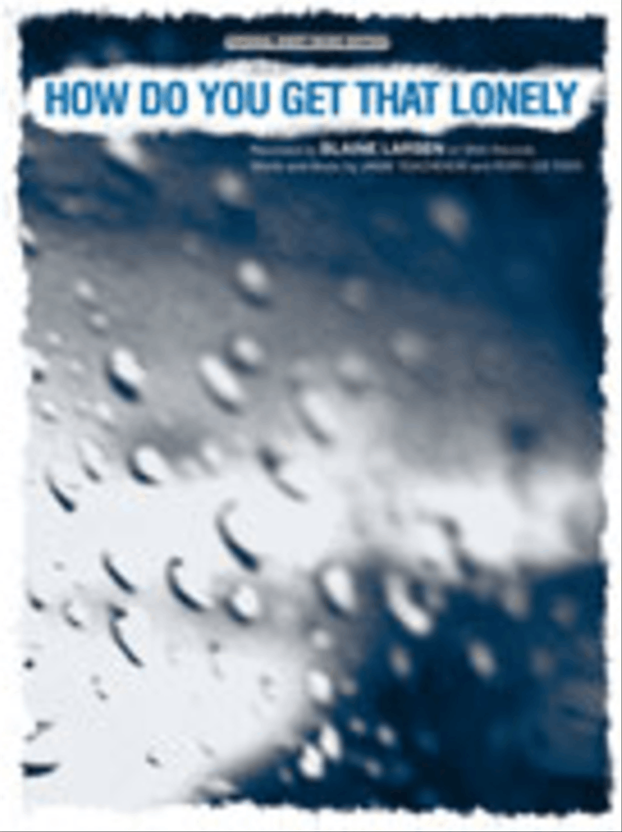 How Do You Get That Lonely Piano, Vocal, Guitar scores gallery preview page 1