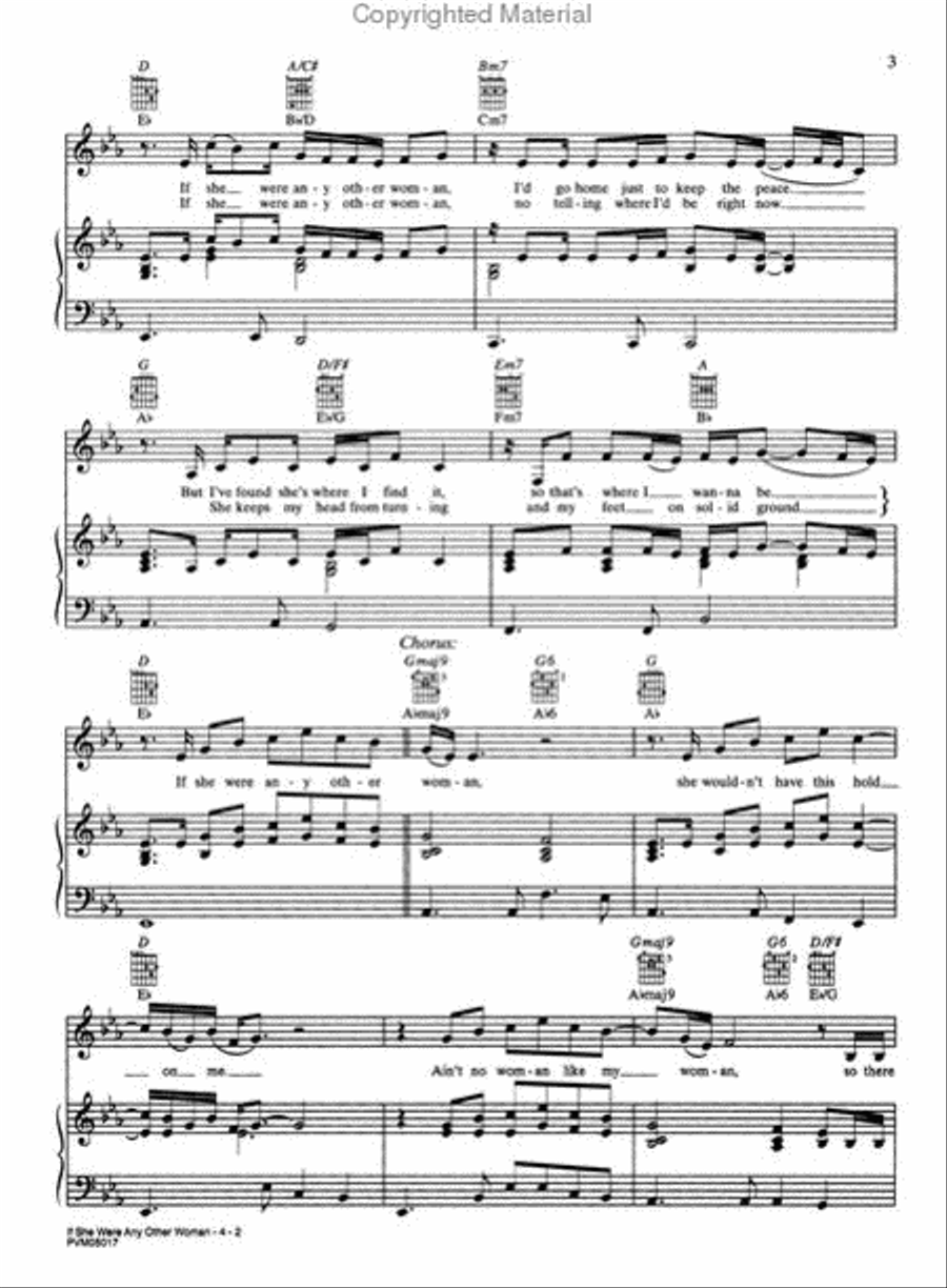 If She Were Any Other Woman Piano, Vocal, Guitar scores gallery preview page 3