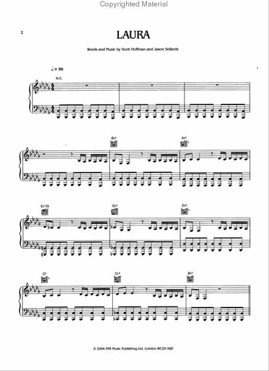 Scissor Sisters Piano, Vocal, Guitar scores gallery preview page 2