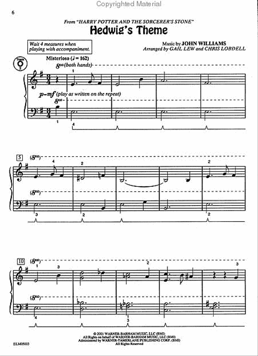 Popular Piano Library Movie Hits Easy Piano scores gallery preview page 3