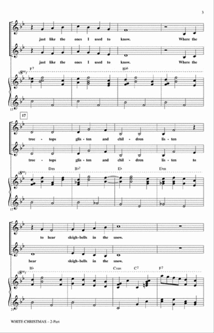 White Christmas White Christmas 2-Part scores gallery preview page 3