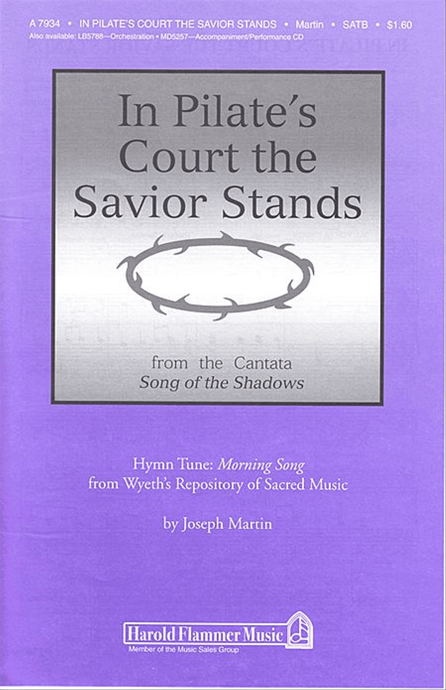 In Pilate's Court the Savior Stands (from Song of the Shadows) 4-Part scores gallery preview page 1