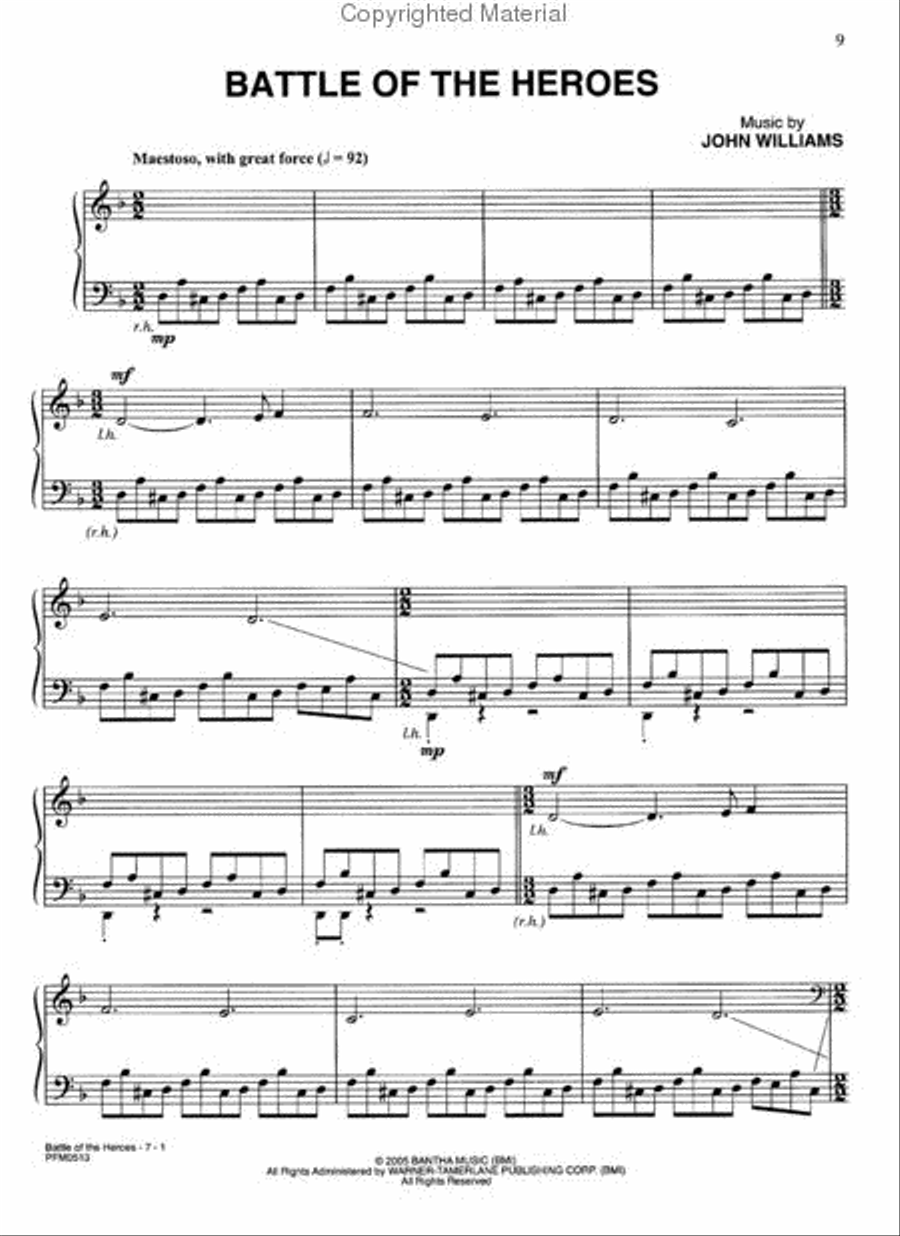 Star Wars – Episode III Revenge of the Sith Piano Solo scores gallery preview page 3
