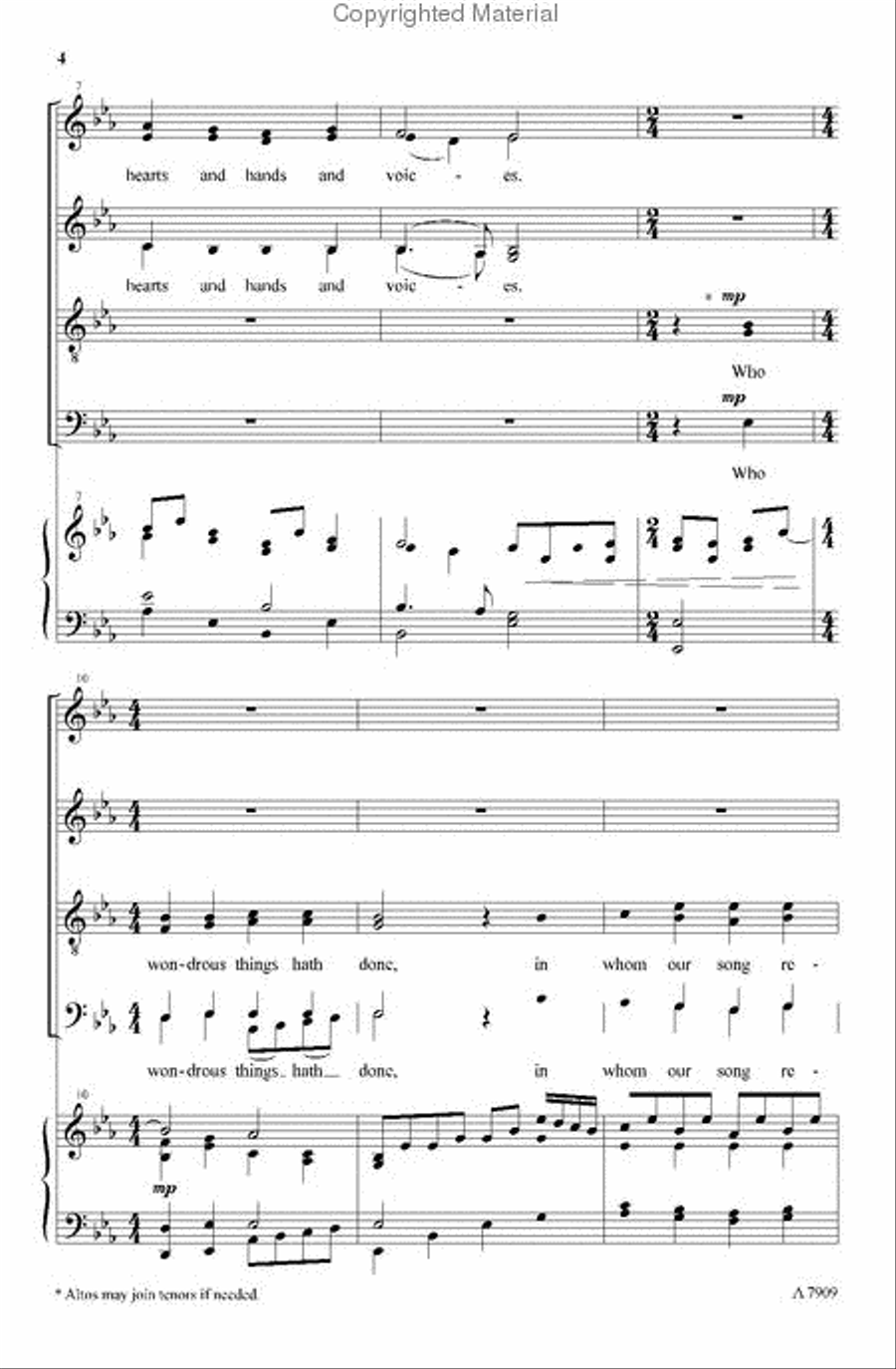 Anthem of Gratitude Anthem of Gratitude 4-Part scores gallery preview page 3