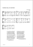 Goudimel: Es geht daher; Trubel: Lobet Gott; Liebster Jesu; Resinarius: Erhalt uns, Herr