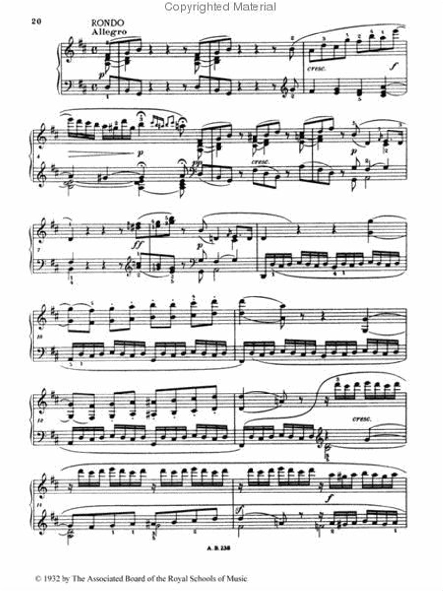 Piano Sonata in D, Op. 10 No. 3 Piano Method scores gallery preview page 2