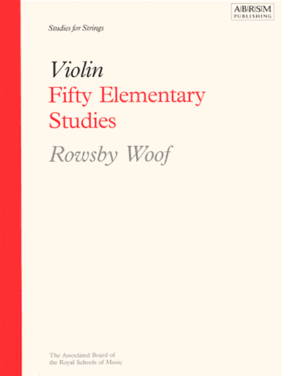 Fifty Elementary Studies Fifty Elementary Studies Violin scores gallery preview page 1