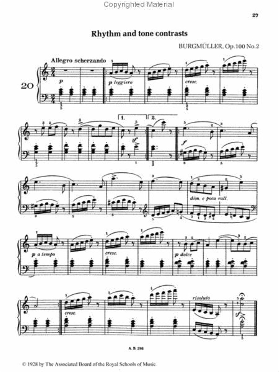 Graded Pianoforte Studies, First Series, Grade 1 (Primary) Piano Method scores gallery preview page 2