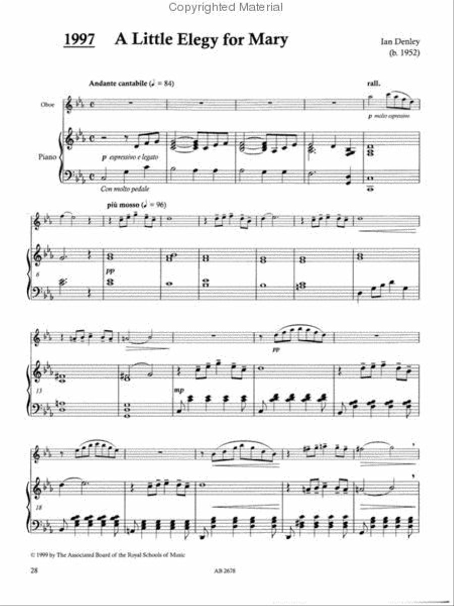 Time Pieces for Oboe, Volume 2 Piano Accompaniment scores gallery preview page 2
