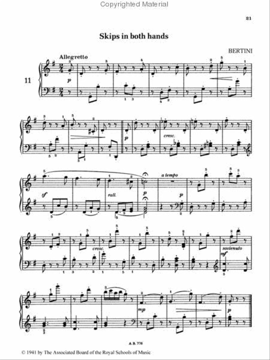 Graded Pianoforte Studies, Second Series, Grade 3 Piano Method scores gallery preview page 2