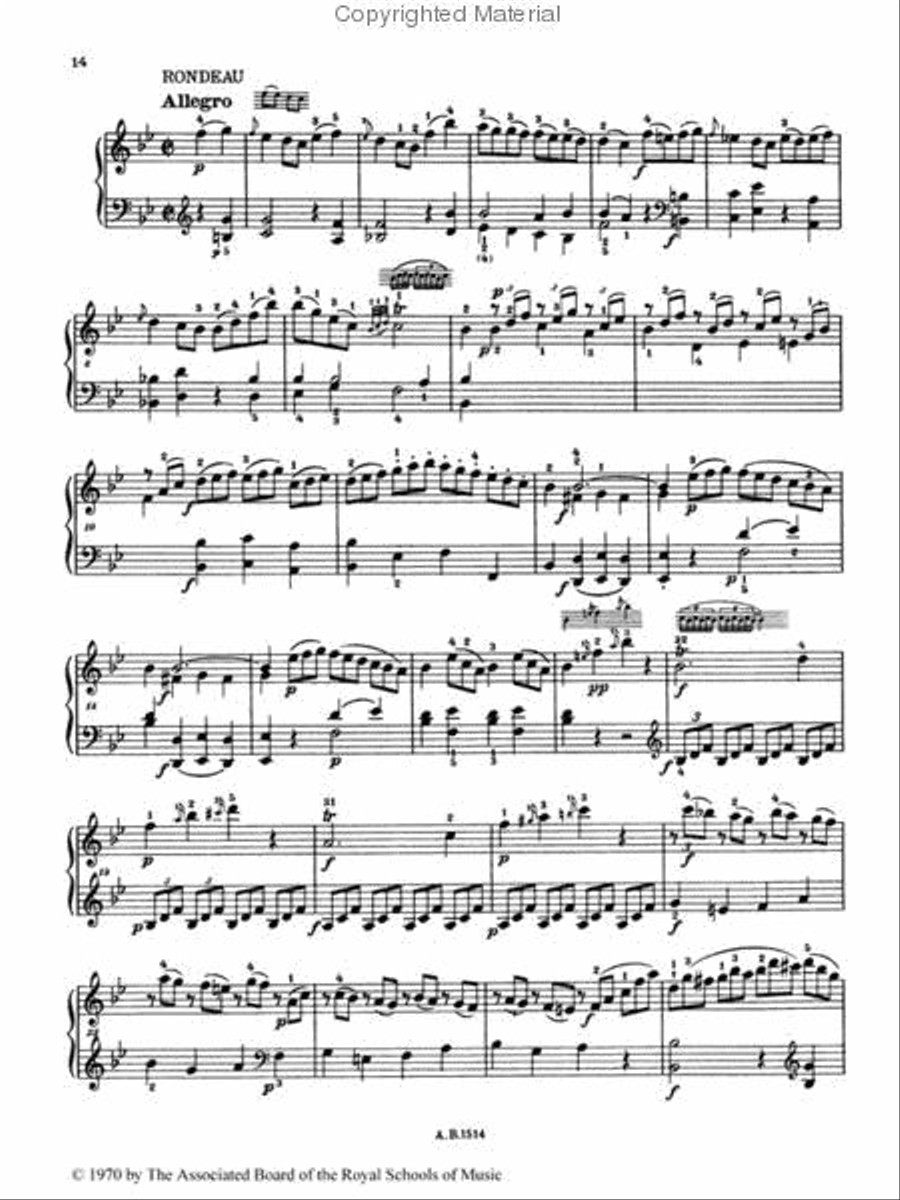 Sonata in B flat K. 281 Sonata in B flat K. 281 Piano Method scores gallery preview page 2