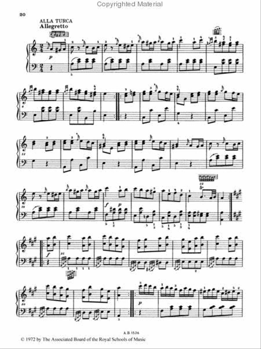 Sonata in A, K.331 Sonata in A, K.331 Piano Method scores gallery preview page 2