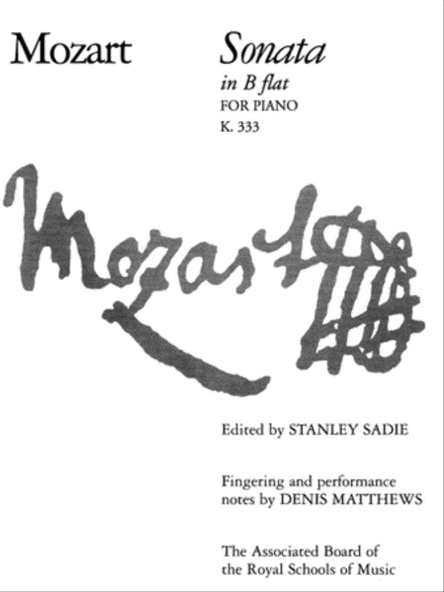 Sonata in B flat, K. 333 Piano Method scores gallery preview page 1