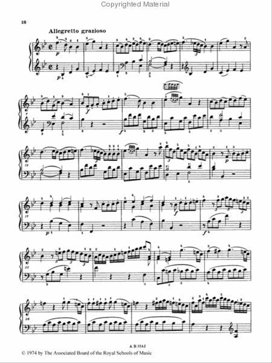 Sonata in B flat, K. 333 Piano Method scores gallery preview page 2