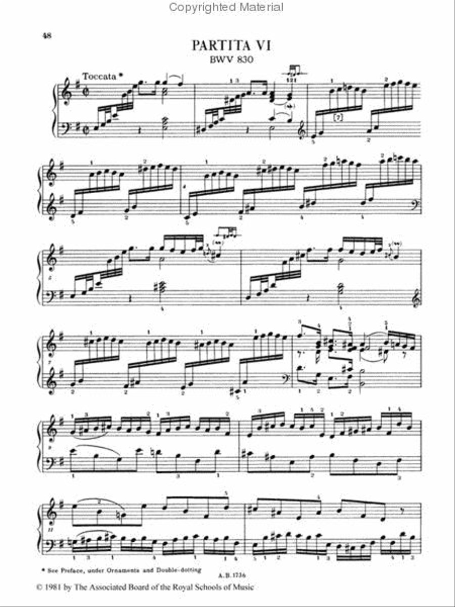 Partitas IV-VI Partitas IV-VI Piano Method scores gallery preview page 2
