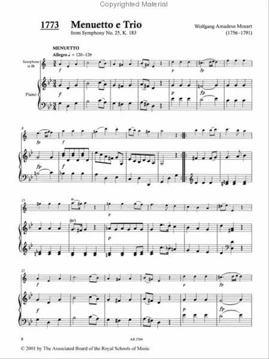 Time Pieces for B flat Saxophone, Volume 2 Piano scores gallery preview page 2