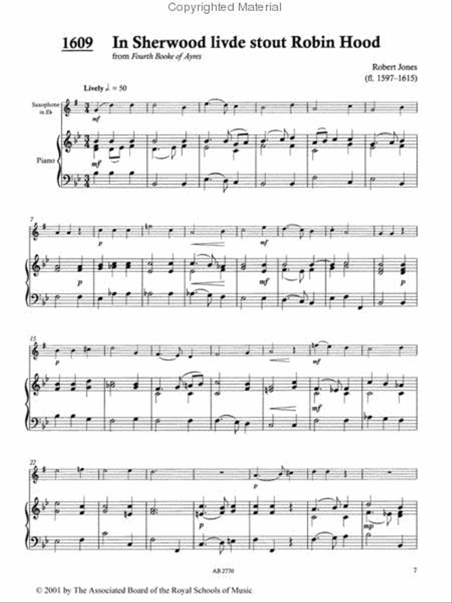 Time Pieces for E flat Saxophone, Volume 1 Piano scores gallery preview page 2