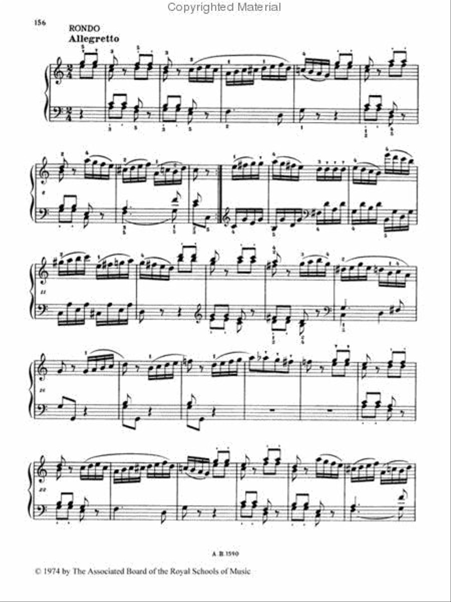 Sonatas for Pianoforte, Volume II Piano Method scores gallery preview page 2
