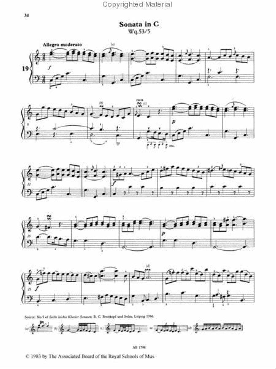 Selected Keyboard Works, Book I: Short & Easy Pieces Piano Method scores gallery preview page 2