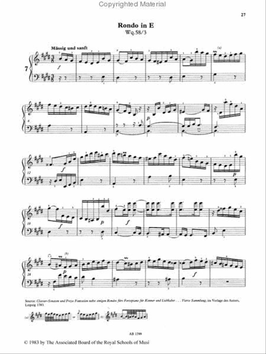 Selected Keyboard Works, Book II: Miscellaneous Pieces Piano Method scores gallery preview page 2