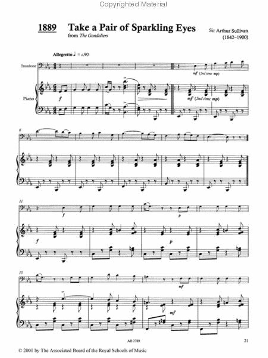Time Pieces for Trombone, Volume 2 TB scores gallery preview page 2